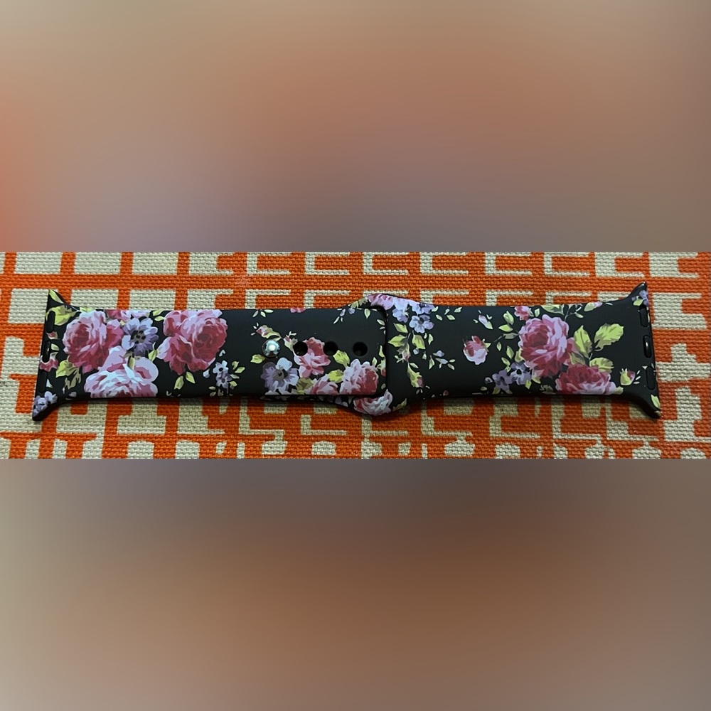 Floral Soft Silicone Watch Band for Apple Watch - 38mm/40mm
